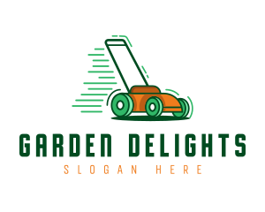 Lawn Mower Gardening  logo design