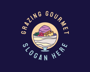 Halo-halo Filipino Dessert  logo design