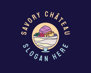 Halo-halo Filipino Dessert  logo design