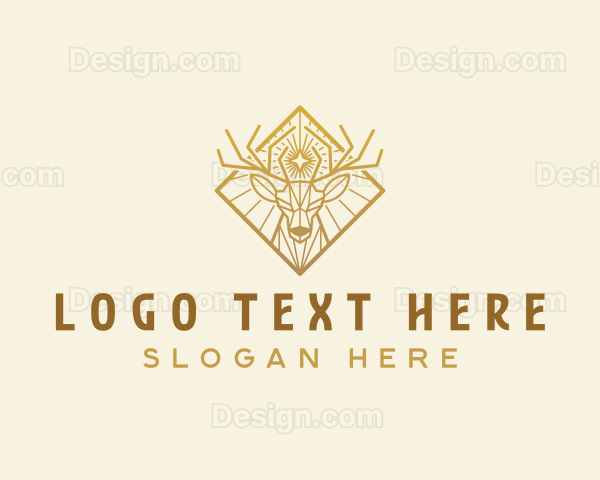 Deer Stag Antlers Logo