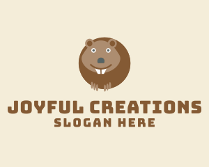 Happy Wildlife Beaver  logo