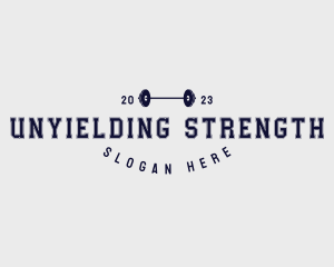 Workout Barbell Bodybuilding logo design