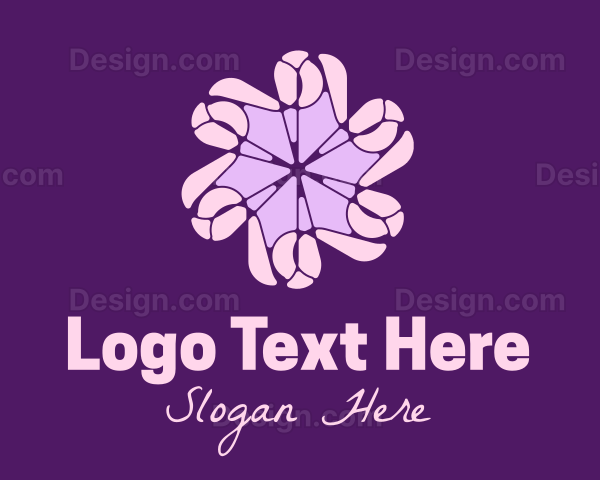 Purple Flower Star Logo