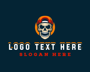Indie - Skull Street Cap logo design