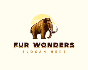 Prehistoric Wild Mammoth logo