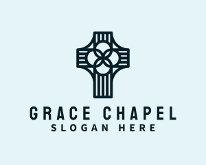 Holy Worship Cross logo design