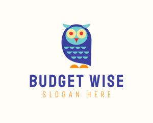 Cute Colorful Owl  logo design