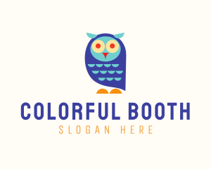 Cute Colorful Owl  logo design