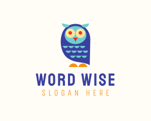 Cute Colorful Owl  logo design