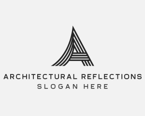 Real Estate Architecture Letter A logo design