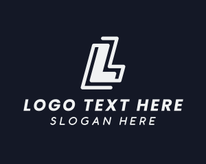 Freight Courier Logistics Letter L logo