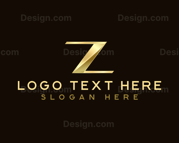 Luxury Metallic Boutique Logo