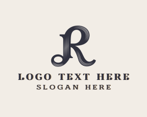 Elegant Artisan Boutique Letter R Logo