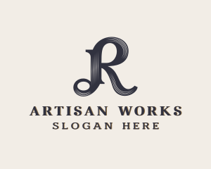 Elegant Artisan Boutique Letter R logo