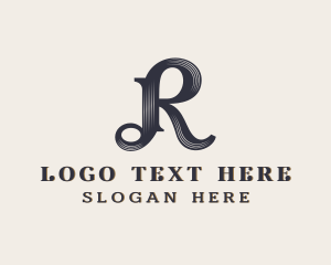 Elegant Artisan Boutique Letter R logo