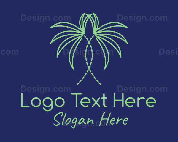 Indoor Palm Plant Logo