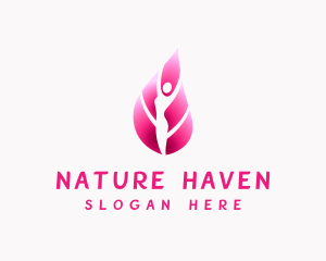 Natural Woman Beauty  logo design