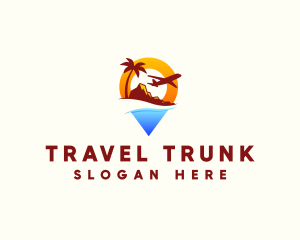 Travel Jet Beach logo design