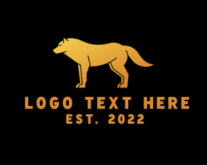 Golden Wild Wolf logo