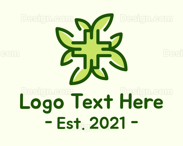 Herbal Medical Cross Logo