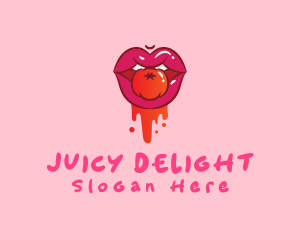 Naughty Juicy Tomato Lips logo