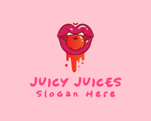Naughty Juicy Tomato Lips logo