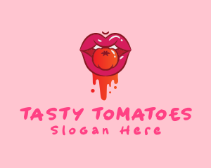 Naughty Juicy Tomato Lips logo