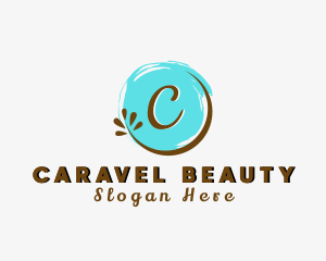 Organic Paint Brush logo design