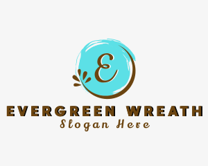 Organic Paint Brush logo design