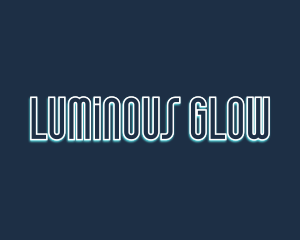 Futuristic Luminous Outline logo design