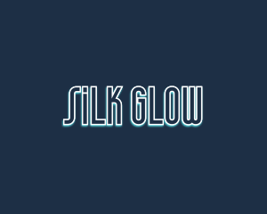 Futuristic Luminous Outline logo design