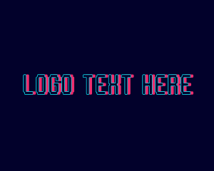 Tech Neon Glitch logo