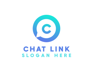 Messaging Chat Social  logo design