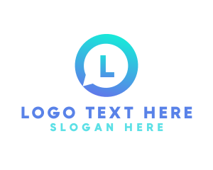Social Media - Messaging Chat Social logo design