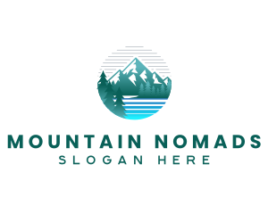 Mountain River Nature logo design