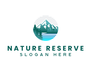 Mountain River Nature logo design