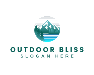 Mountain River Nature logo design