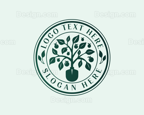 Landscaping Garden Shovel Logo