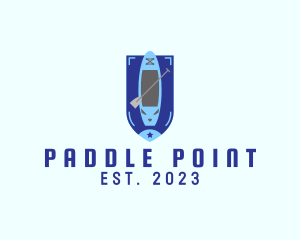 Water Sport Kayak Boat logo design