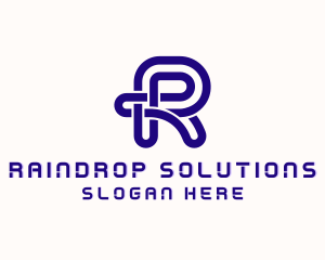 Expert Digital Letter R logo design