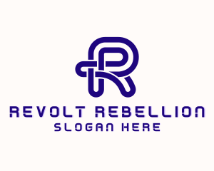 Expert Digital Letter R logo design