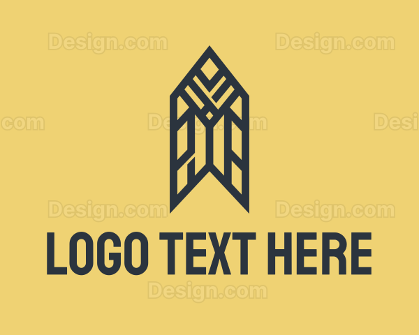 Tribal Arrow Pencil Logo