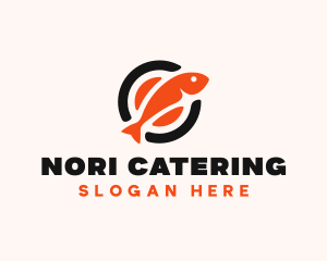 Sushi Asian Food Restaurant logo design