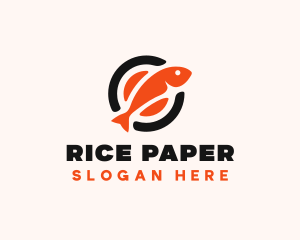 Sushi Asian Food Restaurant logo design