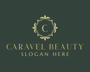  Floral Ornamental Crest logo design