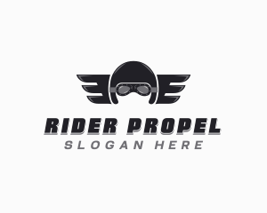 Biker Helmet Rider logo