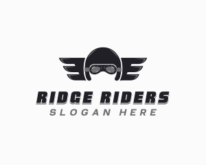 Biker Helmet Rider logo design