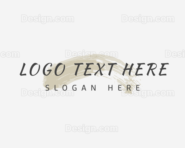 Elegant Makeup Wordmark Logo