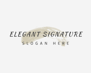 Elegant Makeup Wordmark logo design