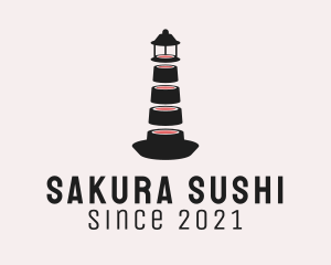 Light House Sushi logo design